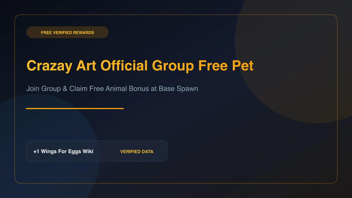 Official Crazay Art group verification stand offering a free starter animal in the safe zone